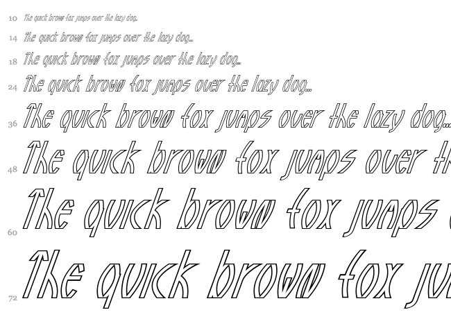 Guazhiru font waterfall